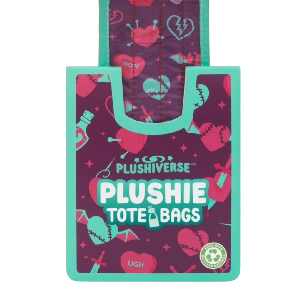 Teeturtle Love is Batty Plush Reusable Tote - Picture 11 of 15